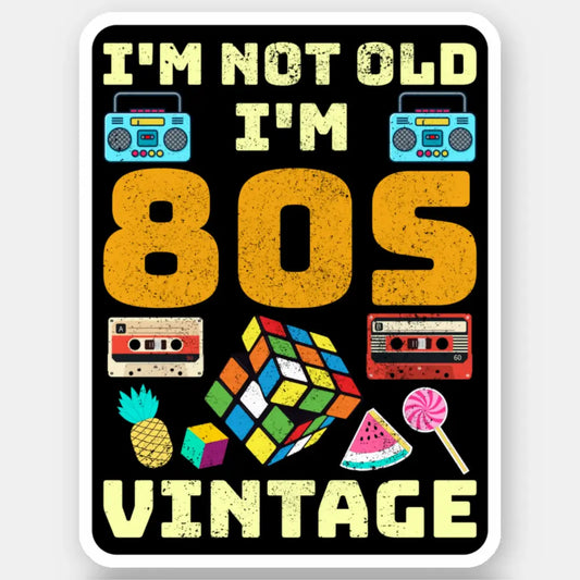 80s Vintage Vibes - Retro Design Stickers