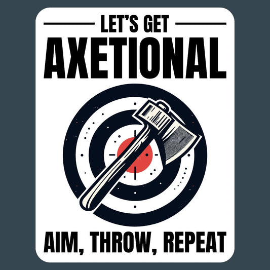 Axetional Axe Throwing Bullseye Aim Throw Repeat Stickers