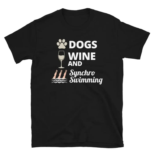Dogs Wine Synchronized Swimming T-Shirt