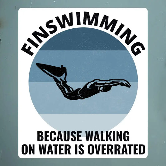 Finswimming-Swim-Sticker