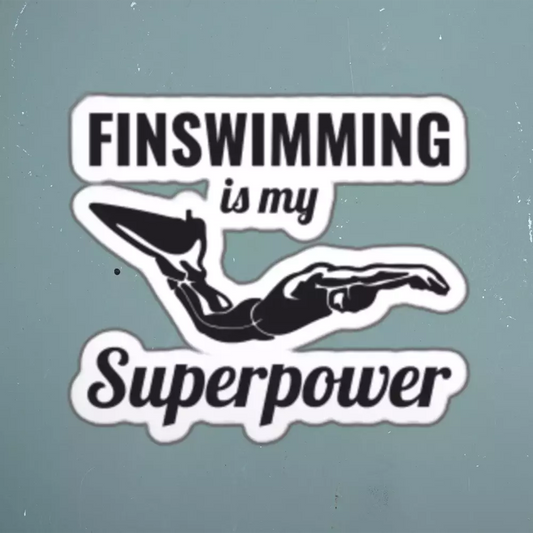 Finswimming Swimmer Sticker