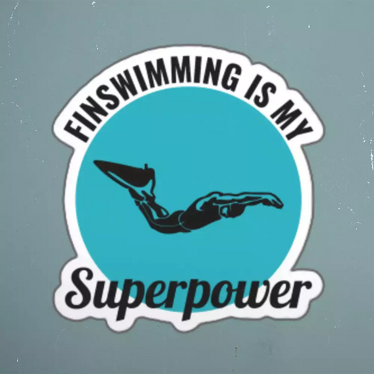 Finswimming Swim Mom Sticker