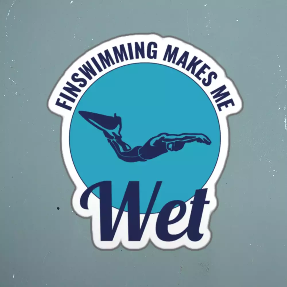Finswimming Swim Mom Sticker