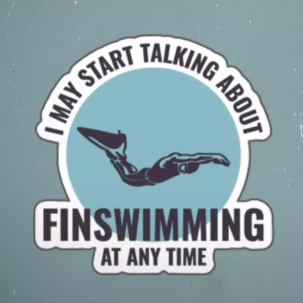 Finswimming Swimming Swimmer Swim Mom Sticker