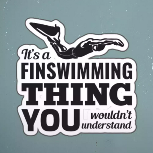 Finswimming Swimming Swim Sticker