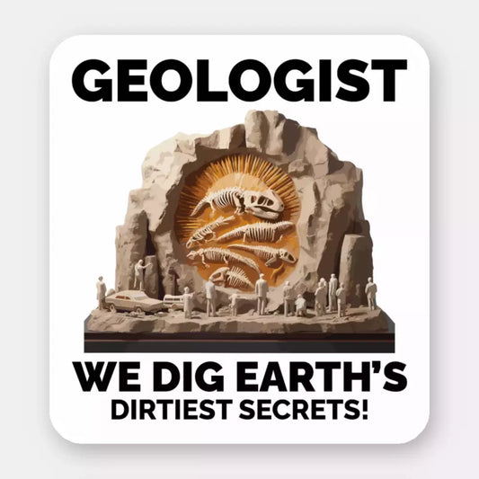 Geologist Rock Collector Funny Sticker