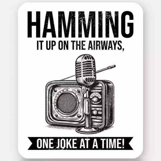 Vintage Ham Radio Operator Funny Sticker