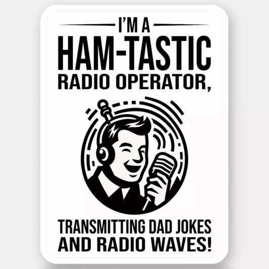 Ham Radio Operator Funny Sticker