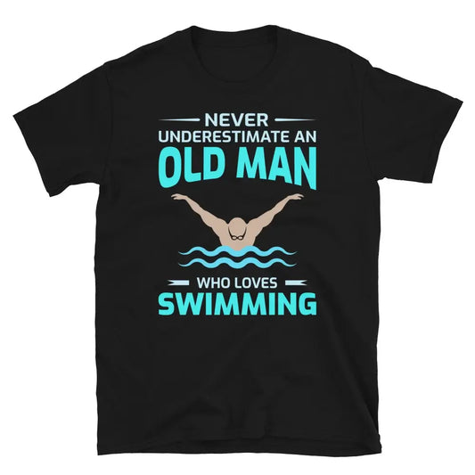 Oldman Funny Swim T-Shirt