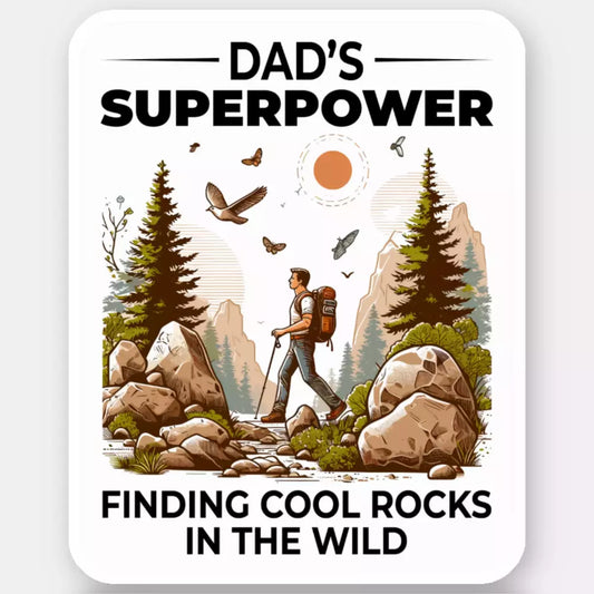 Rock Collecting Dad Sticker