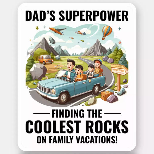 Rock Collecting Dad Sticker