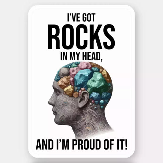 Geologist Rock Collector Funny Sticker