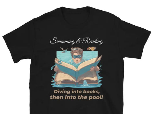 Swim & Read Tee: Dive into Books, Then into the Pool