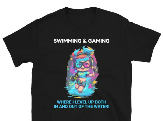 Swimming and Gaming T-Shirt