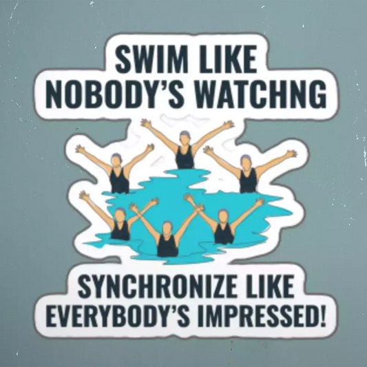 Synchronized Swimming Sticker