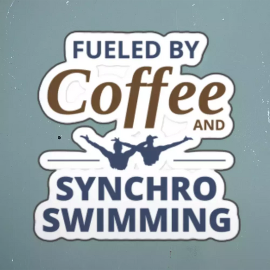 Synchronized Swimming Coffee Sticker