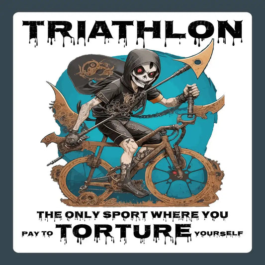 Grim Reaper Triathlon Sticker