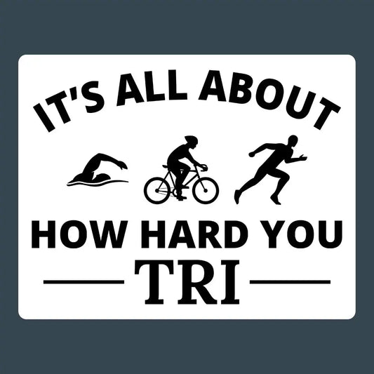 Funny Triathlon Sticker