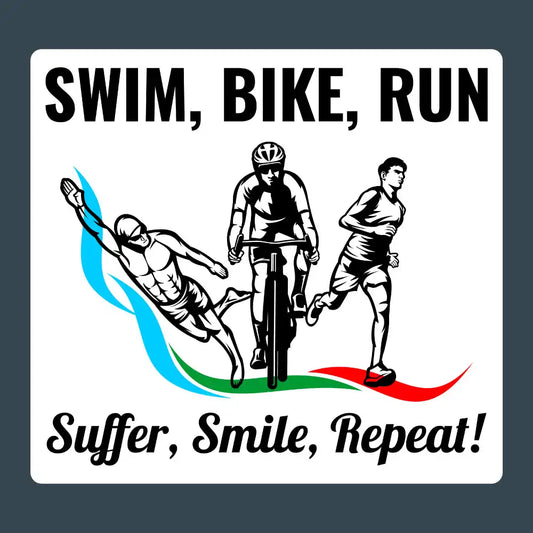 Funny Triathlon Sticker