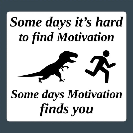 Funny Dinosaur Running Sticker