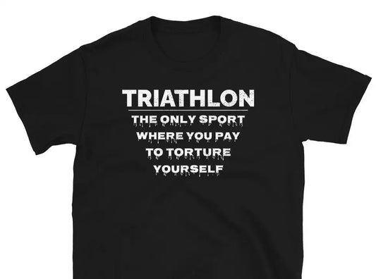 "Triathlon Torture" Funny Triathlon T-Shirt 