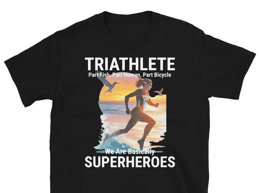 "Triathlete Superhero" Funny Triathlon T-Shirt 