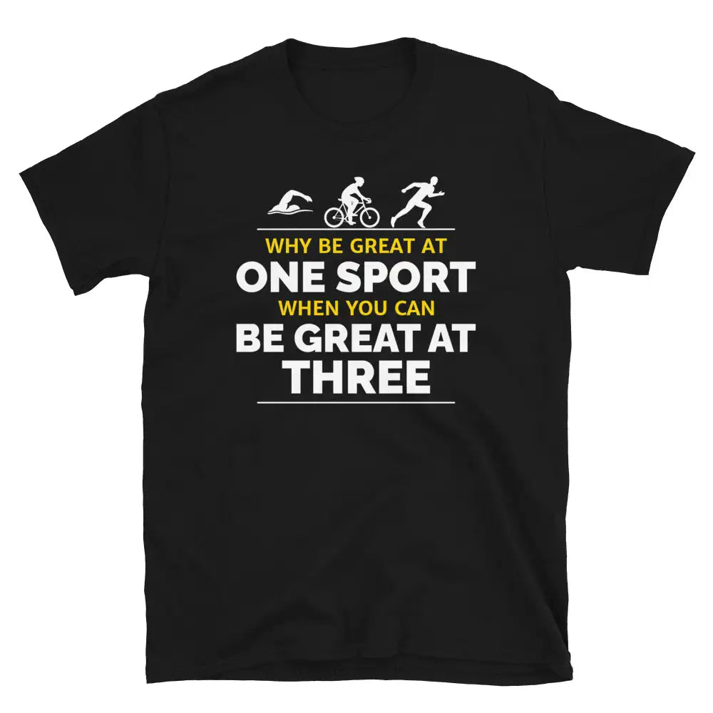 "Great at Three Sports" Triathlon T-Shirt