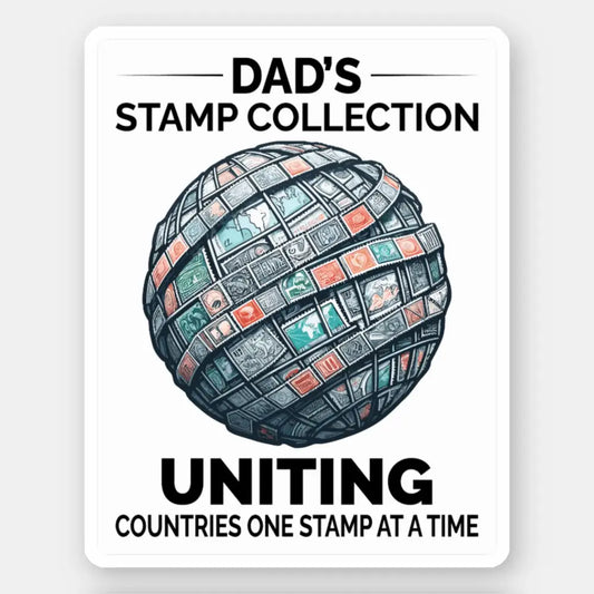 Stamp Collecting Dad Sticker