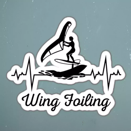 Wing foiling water sports funny Sticker