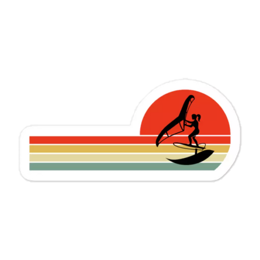 Wing foiling water sports funny Stickers