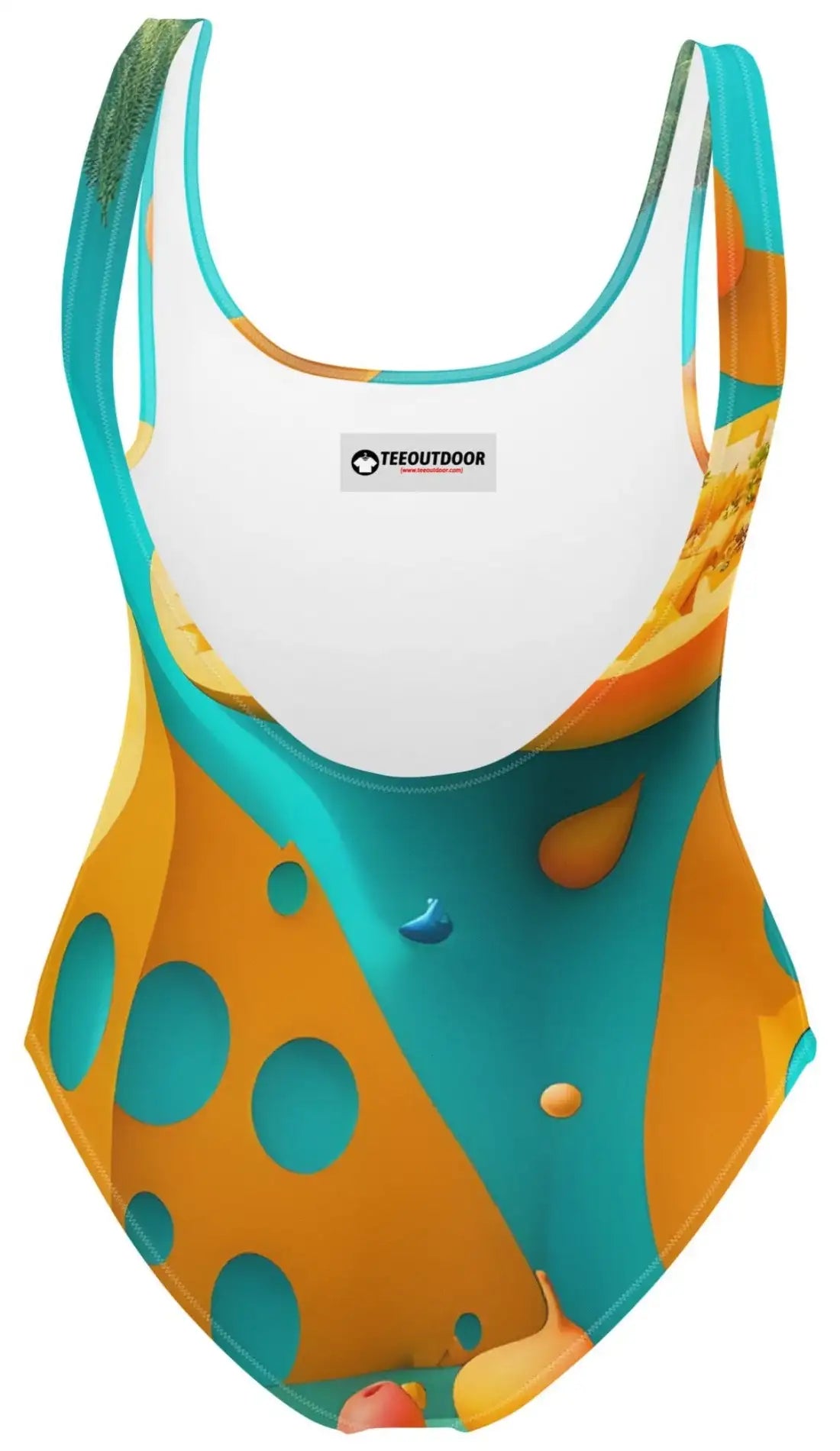 Surreal mango pattern, One-Piece Swimsuit