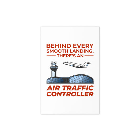 Air Traffic Controller Greeting Card: Behind Every Smooth Landing