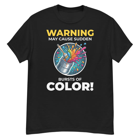camiseta del pintor de casas de la explosión del color | Camiseta clásica para hombre.