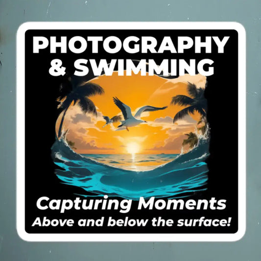 Photography and Swimming Sticker
