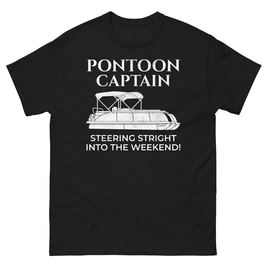 pontoon boat captain t shirts