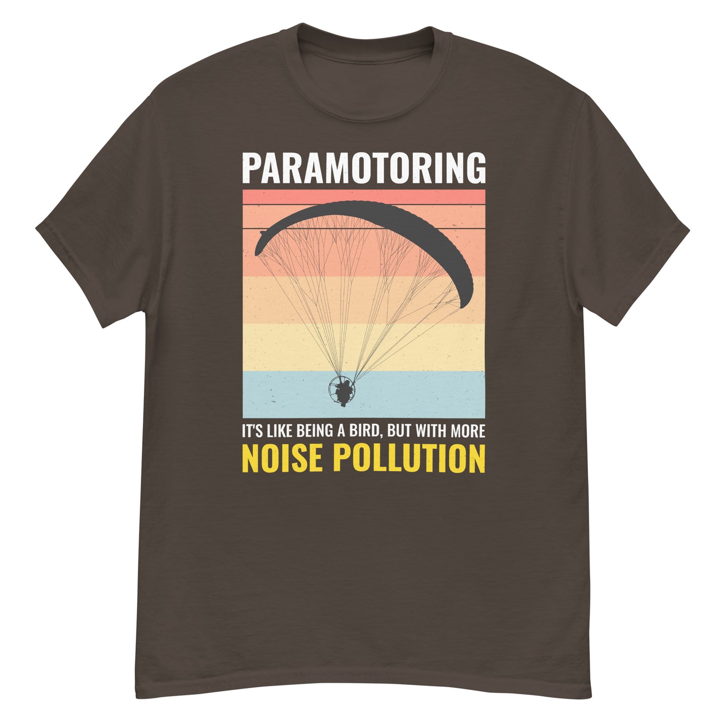 Camiseta de paramotor: es como ser un pájaro, pero con más contaminación acústica