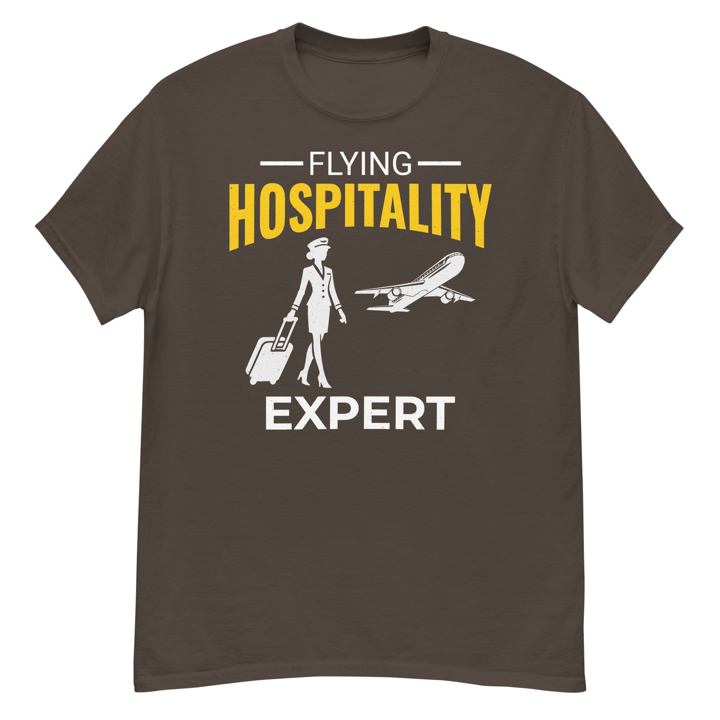 Flight Attendant T-Shirt: "Flying Hospitality Expert"