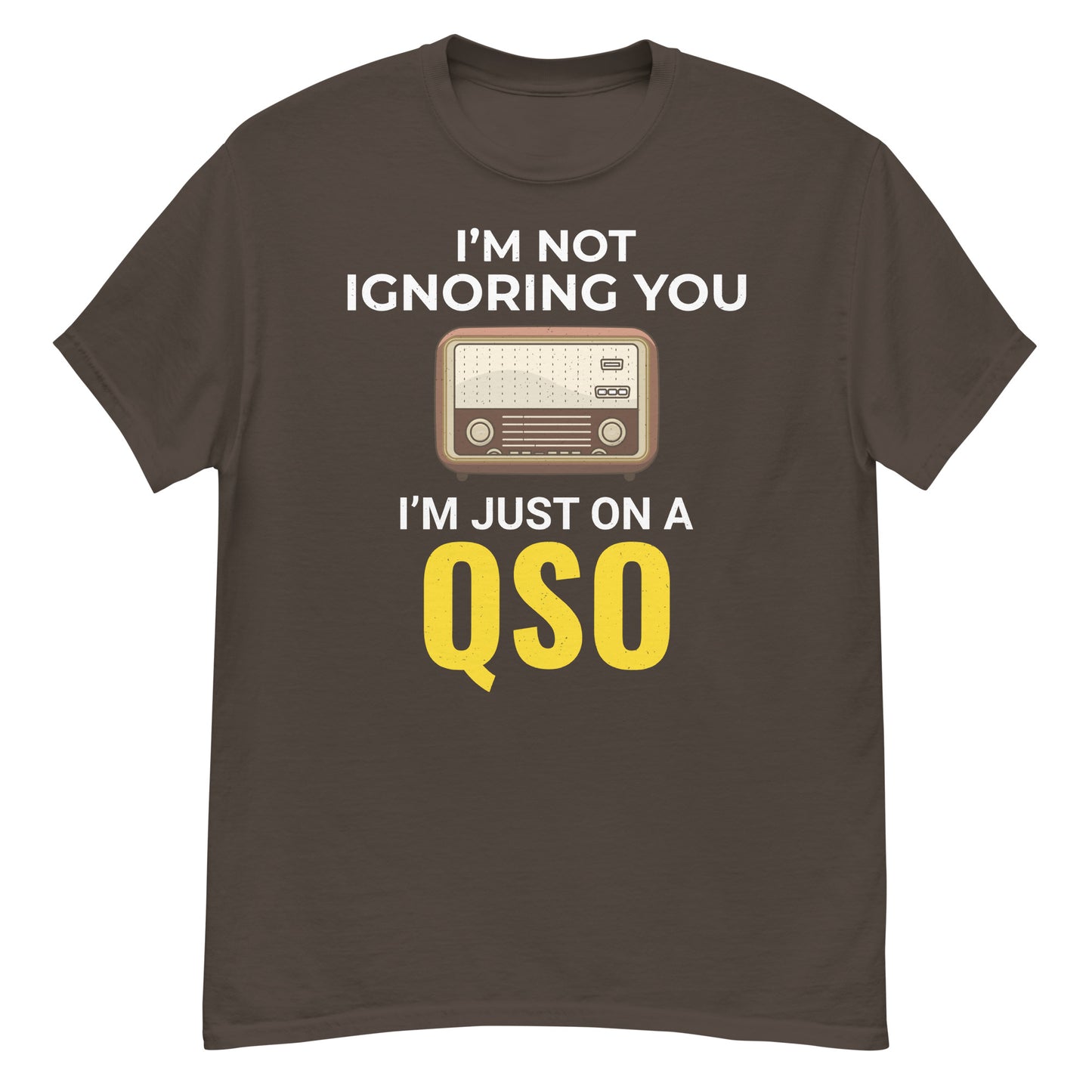 Radioaficionado: No te estoy ignorando, solo estoy en una camiseta de QSO