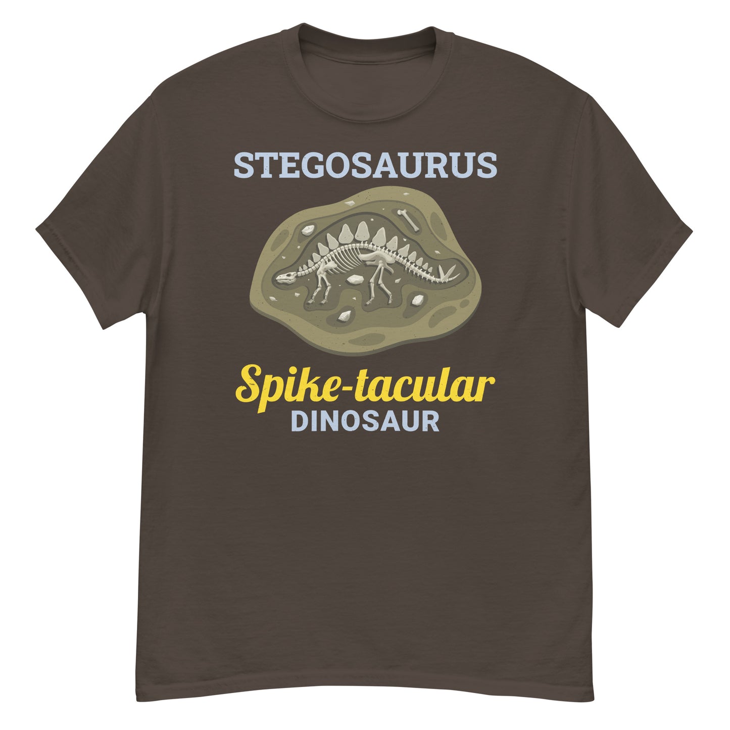 Paleontologist T-Shirt: "Stegosaurus - The Most Spike-tacular Dinosaur"