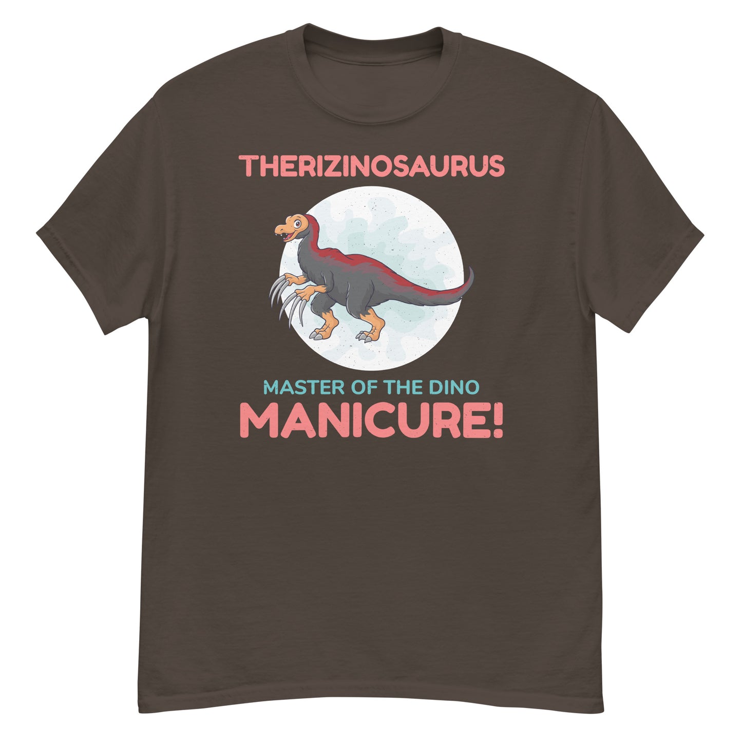 Dinosaurier-T-Shirt für Paläontologen: Therizinosaurus – Meister der Dino-Maniküre!