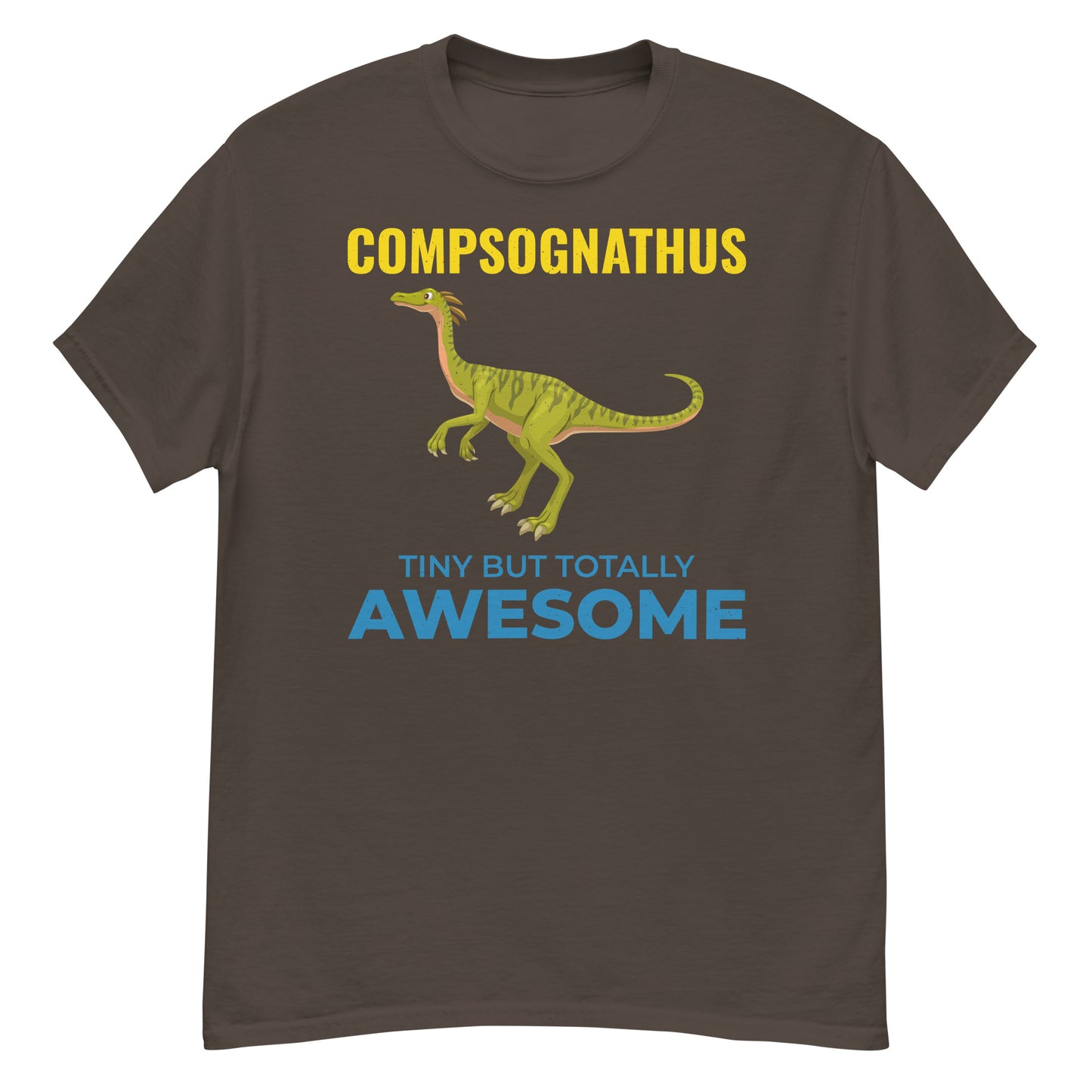 Camiseta de dinosaurio paleontólogo: Compsognathus: diminuto pero absolutamente asombroso