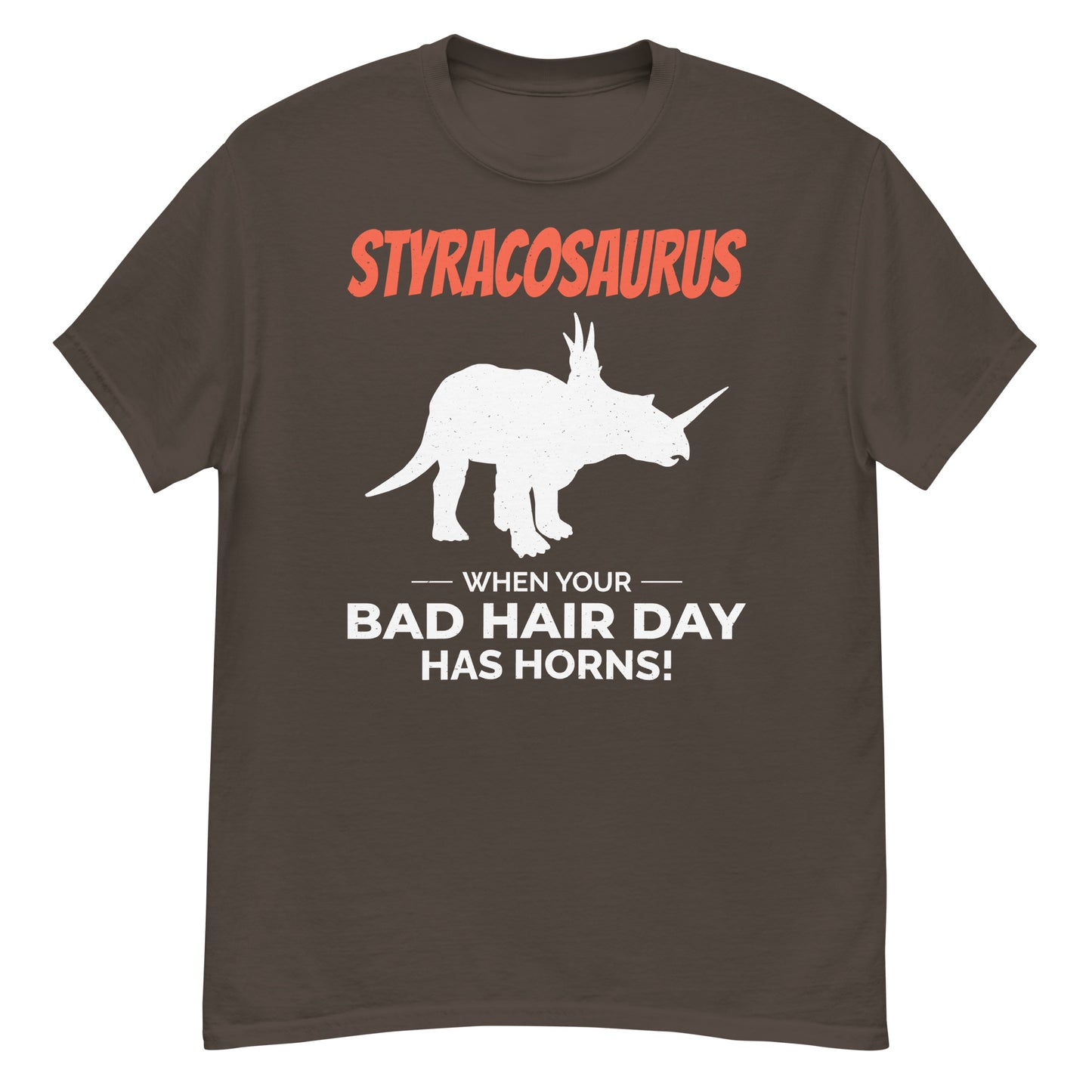 Styracosaurus-Dinosaurier-T-Shirt: Wenn Ihr Bad Hair Day Hörner hat!