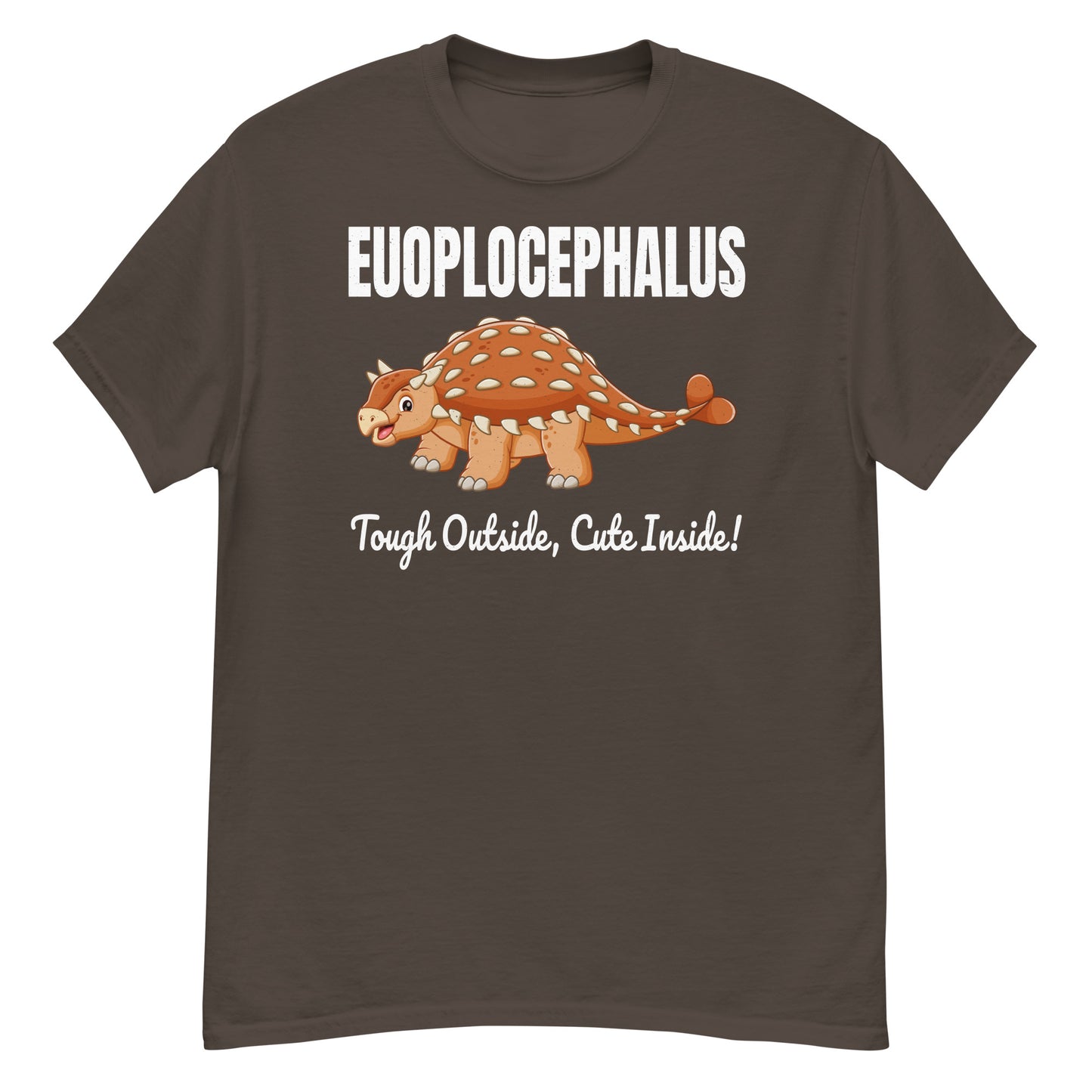 Camiseta de dinosaurio Euoplocephalus: ¡dura por fuera, linda por dentro!