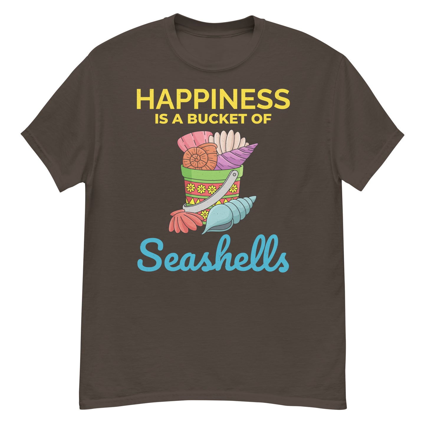 Seashell Collector T-Shirt: Happiness is a Bucket of Seashells