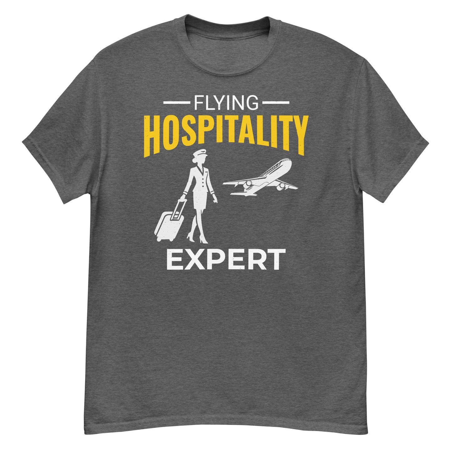 Camiseta de azafata: "Experto en hospitalidad voladora"