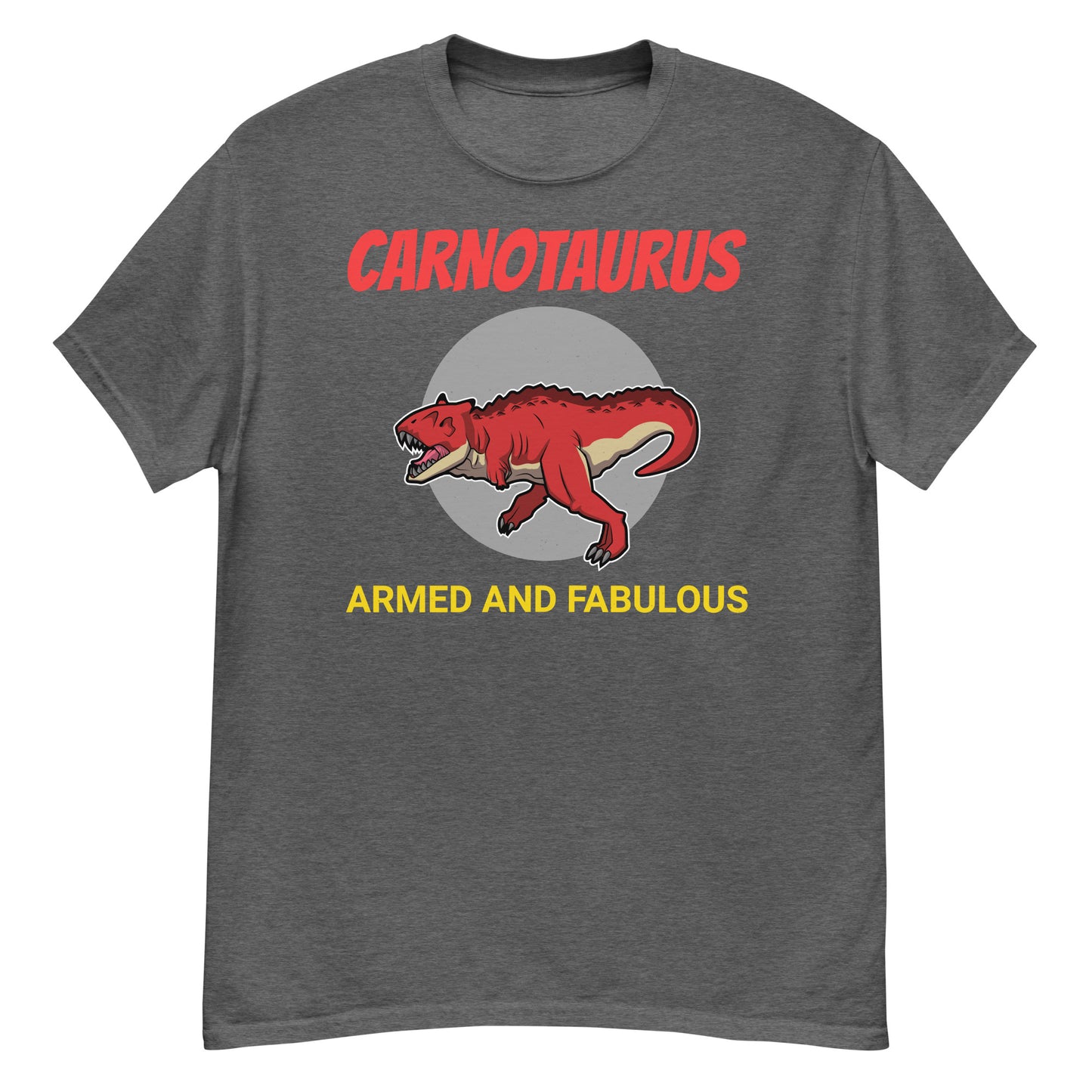 Camiseta de dinosaurio paleontólogo: Carnotaurus - Armado y fabuloso