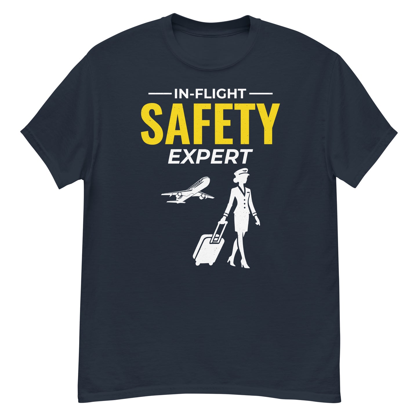 Flight Attendant T-Shirt: "In-Flight Safety Expert"