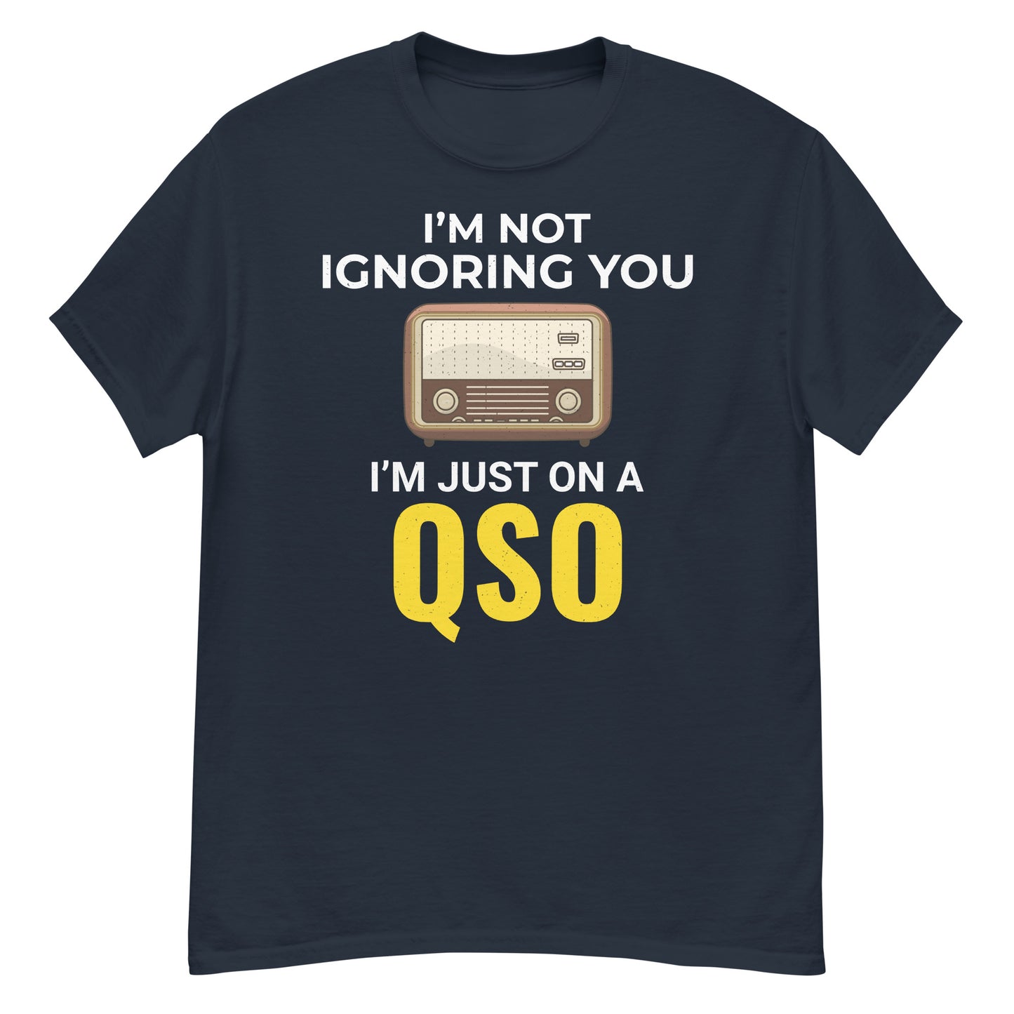 Radioaficionado: No te estoy ignorando, solo estoy en una camiseta de QSO