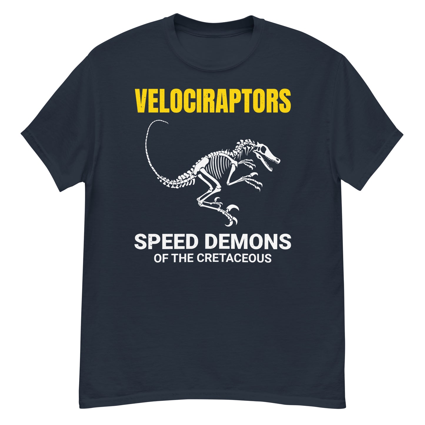 Camiseta de paleontólogo: "Velociraptors: los demonios de la velocidad del Cretácico"