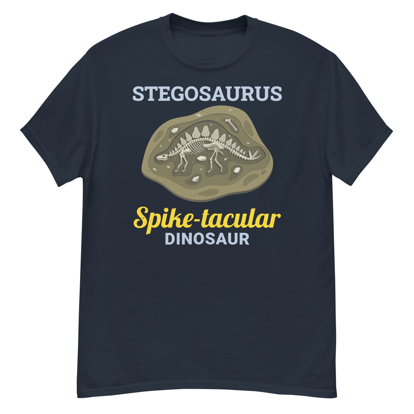 Paleontologist T-Shirt: "Stegosaurus - The Most Spike-tacular Dinosaur"